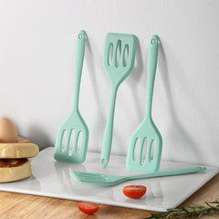 Small Silicone Frying Turner Spatula High Heat Resistant For Fish Eggs Pancakes