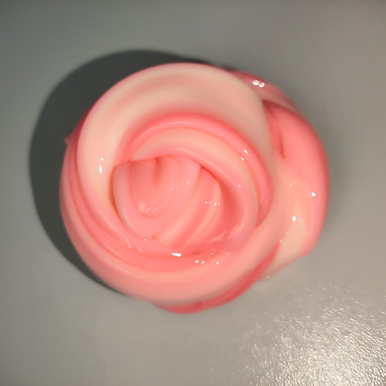 110ml Pink Swirl Crystal Slime Soft Stretchy Non Toxic Toy