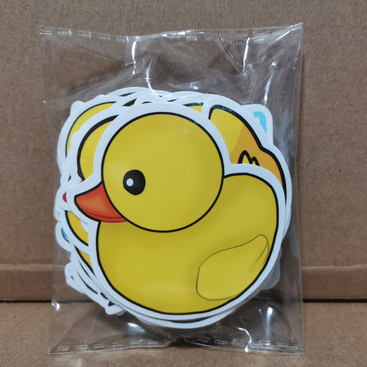 50pcs Little Yellow Duck Stickers for Laptop Water Bottle Scrapbooks