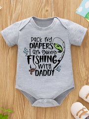 Fishin' with Daddy Summer Onesie for Babies