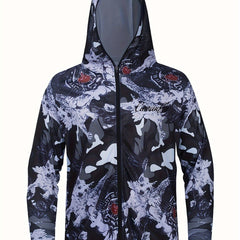 Men's Zipper Hoodie Anti UV Sunscreen Fishing Jacket