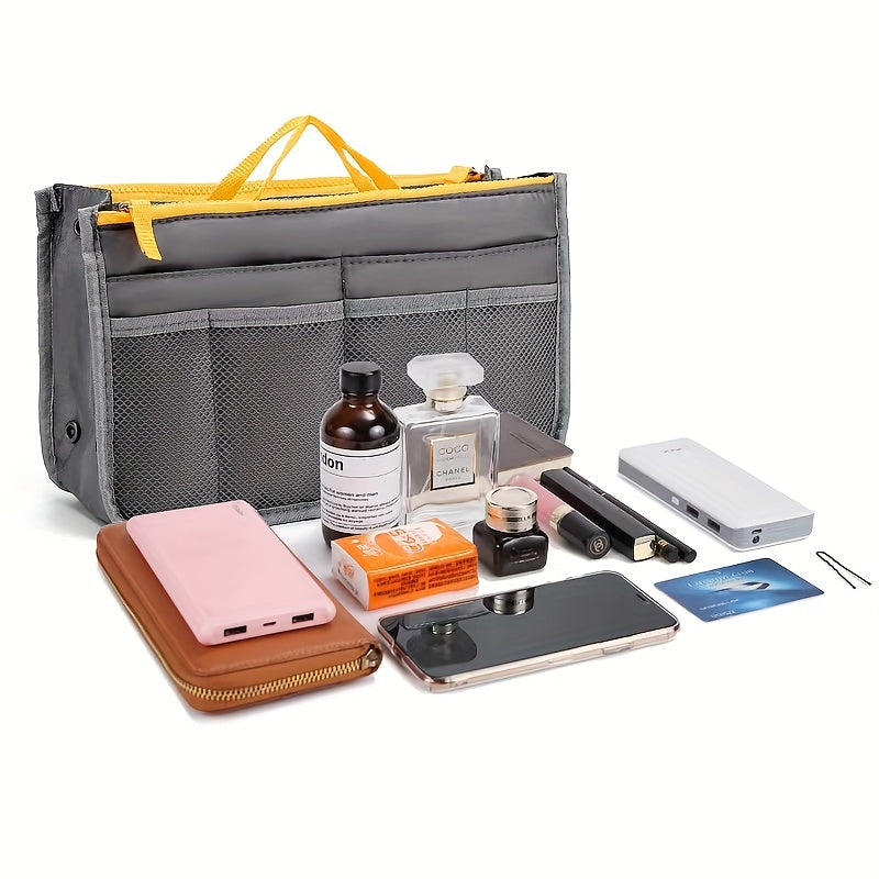 Double Folding Storage Bag With Inner Bag Large Capacity Handbag