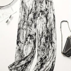  Tie Dye Ribbed Wide Leg Trousers