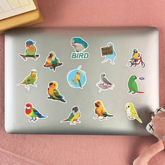 100pcs Parrot Cartoon Graffiti Stickers Waterproof DIY Toy