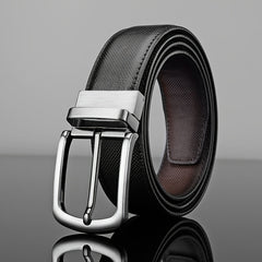 Men's Casual Business Alloy Buckle Belt Rotatable Buckle High End