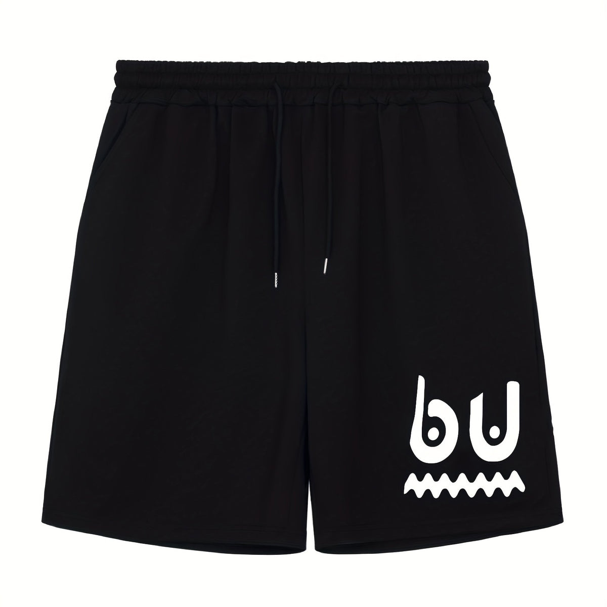 Men's Doodle Graphic Athletic Shorts For Summer