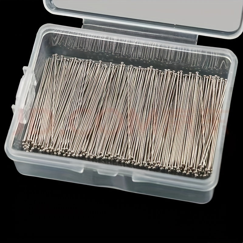 400pcs Stainless Steel Dressmaker Pins Jewelry Making