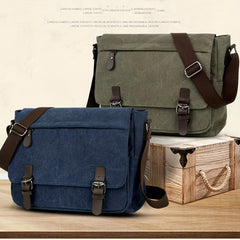 Retro Canvas Satchel Bag - Stylish & Waterproof