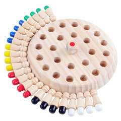 Wooden Memory Chess Montessori Games Match Puzzle Board Kids Educational Toy