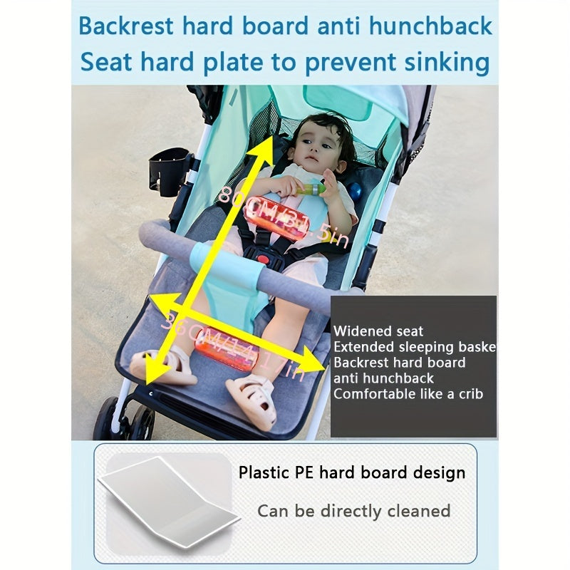Foldable Baby Stroller Sit & Lie Down One Button Pick Up