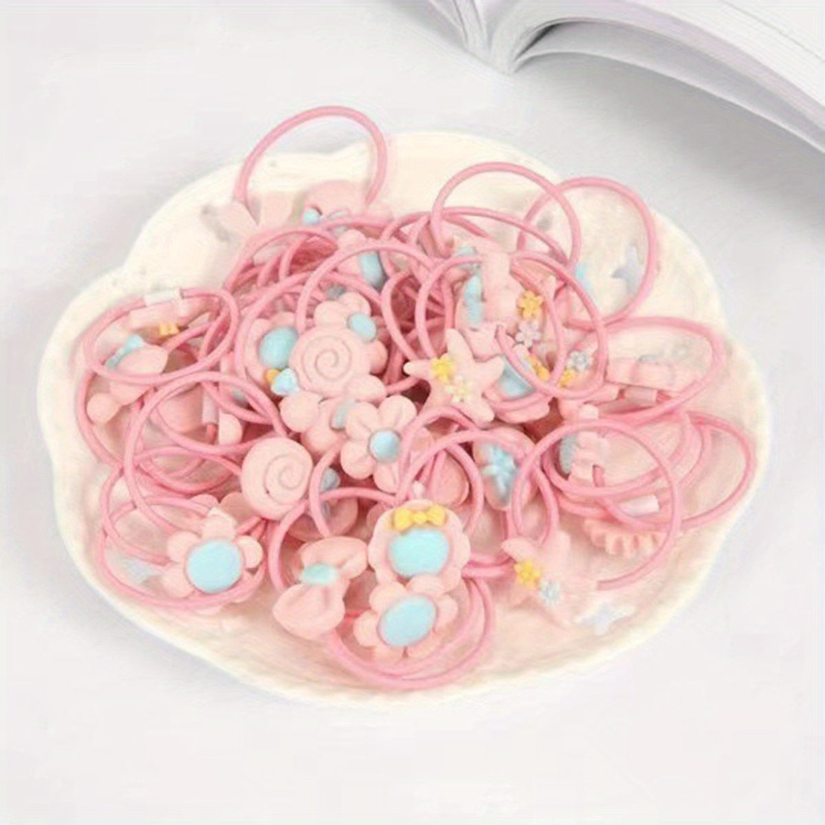 20pcs Children's Hair Ties Rubber Bands for Girls' Accessories