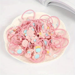 20pcs Children's Hair Ties Rubber Bands for Girls' Accessories