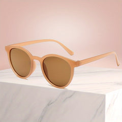 Round Sunglasses Casual Kpop Jelly Anti Glare Glasses UV400