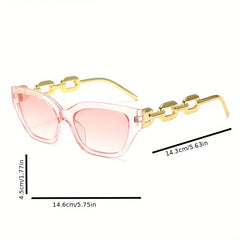 Vintage Cat Eye Sunglasses Square Frame UV400