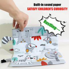 Time Mirror Cloth Book Visual Stimulation Toy Vision Training Foldable