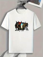 Animals 3D Print Men's Graphic Tee Casual Summer T-shirt