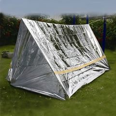 Emergency Survival Tent Aluminum Foil Reflective Shelter Outdoor Blanket