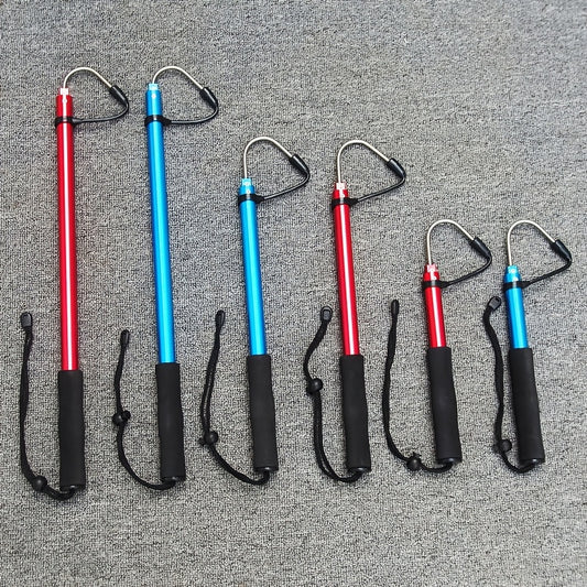 Portable Telescopic Fishing Grip with Rubber Handle Lightweight and Durable