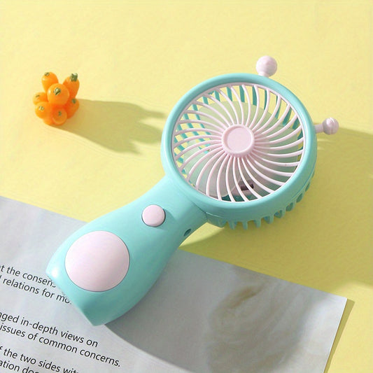 Cartoon Snail Handheld Fan USB Rechargeable Mini Pocket Fan