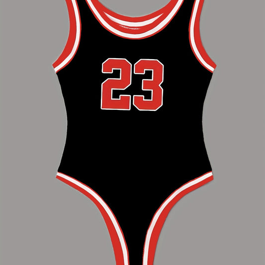 Sleeveless Sexy Block Bodysuit Women's Clothing