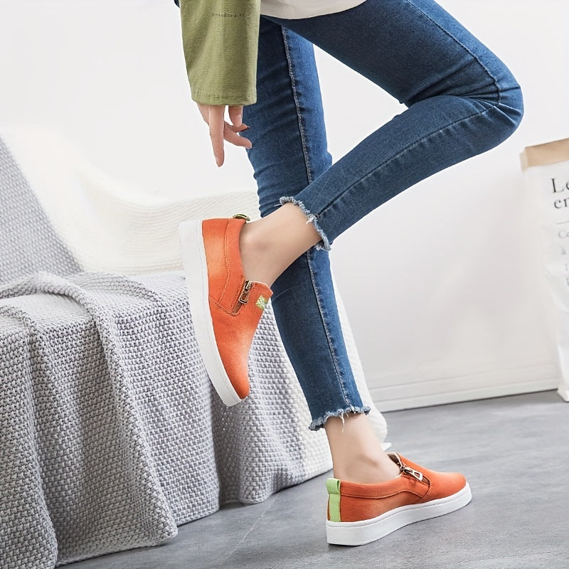 Women's Canvas Slip On Shoes Lightweight Walking Shoes