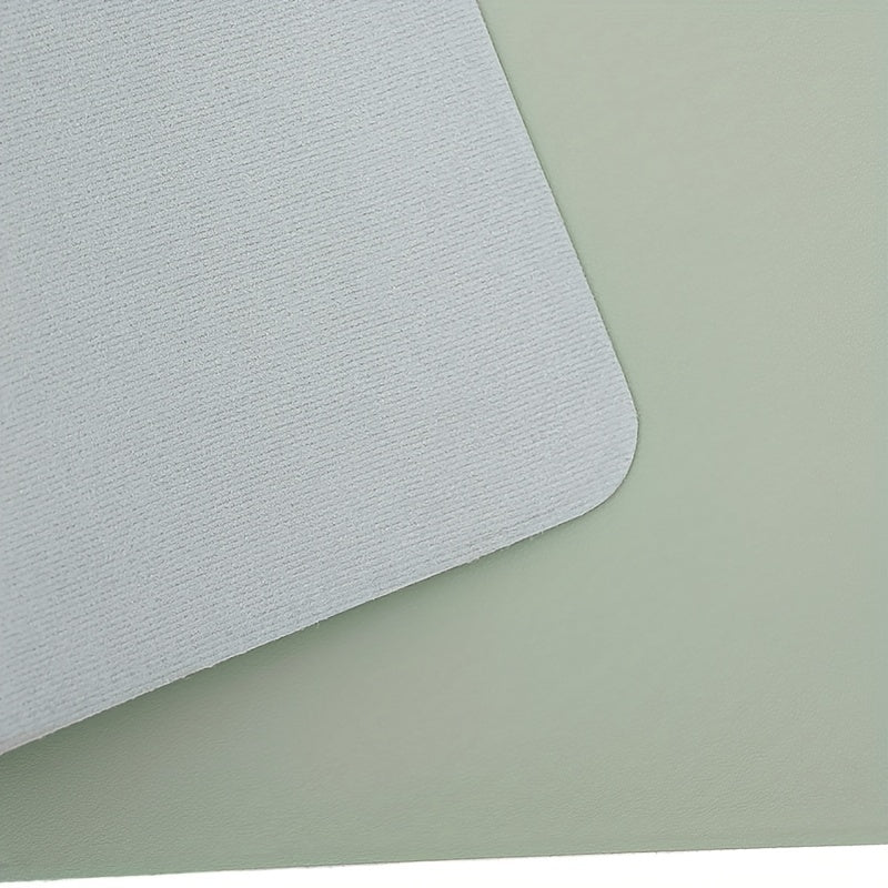 Anti-slip Solid Mouse Pad Waterproof PU Leather Office Desk Pad