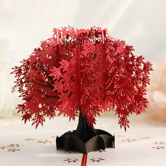 3D Greeting Card Maple Leaves Birthday Card Thanksgiving Christmas