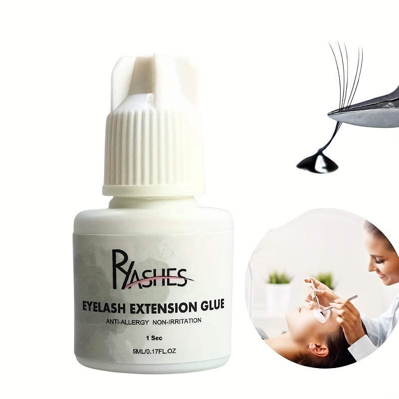 2 Sec Lash Extension Glue 5ml Eyelash Adhesive Fast Drying Maximum Bonding