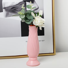 1pc Plastic Vase Creative Petal Shaped Vase Anti-drop Home Decoration