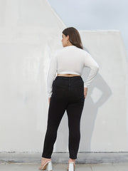  Y2K Pearl Decor Straight Leg Denim Pants