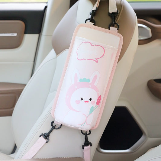 Bear Car Seat Cup Holder Organizer Waterproof Stain Resistant Backseat Storage B