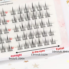 Single Cluster Lashes Sunflower Little Devil False Eyelashes Extension