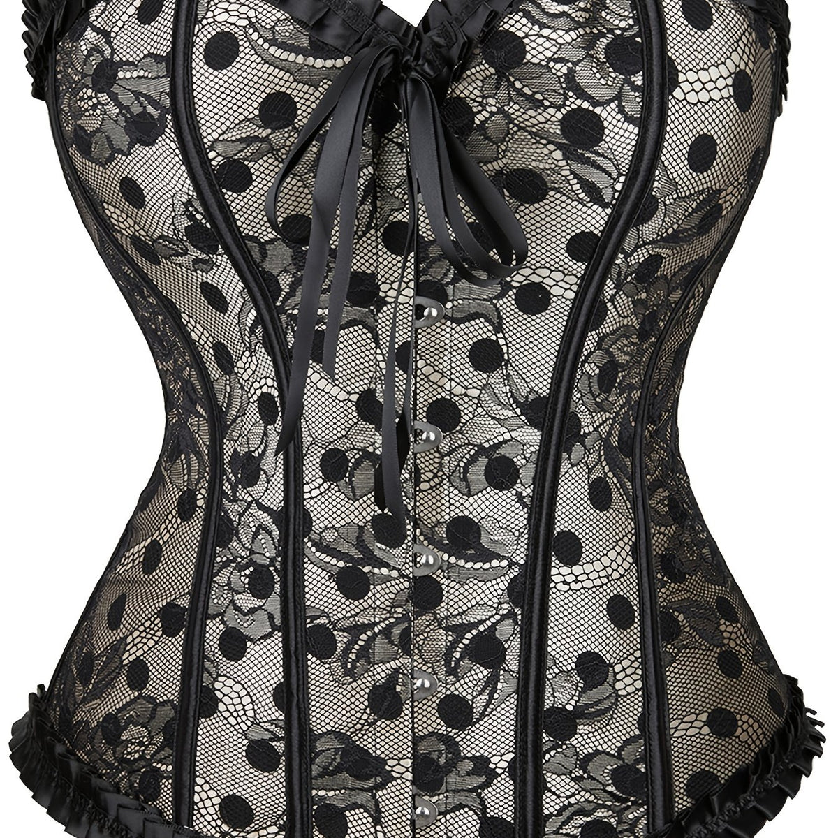 Strapless Corset Bustier Lace Up Body Shaper