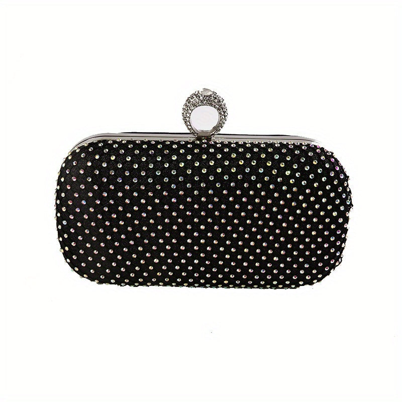 Glitter Rhinestone Evening Bag Clutch Purse for Wedding Party Prom