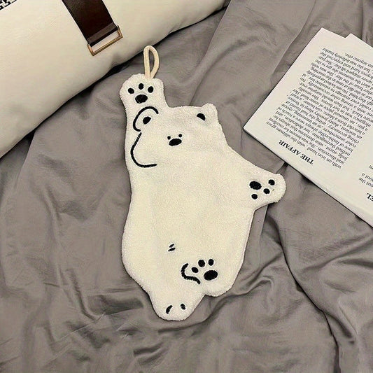Panda Polar Bear Hand Towel Quick Dry with Loop