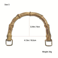 1 Pc Bamboo Handle for Satchel Bag Travel