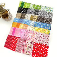 100pcs Floral Pattern Cotton Fabric Precut Patchwork Fabric Bundles