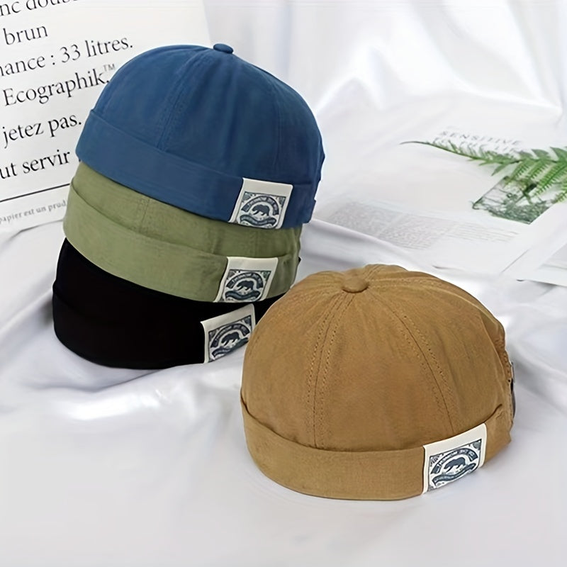 Retro Patch Melon Skin Hat Street Landlord Beret Hat