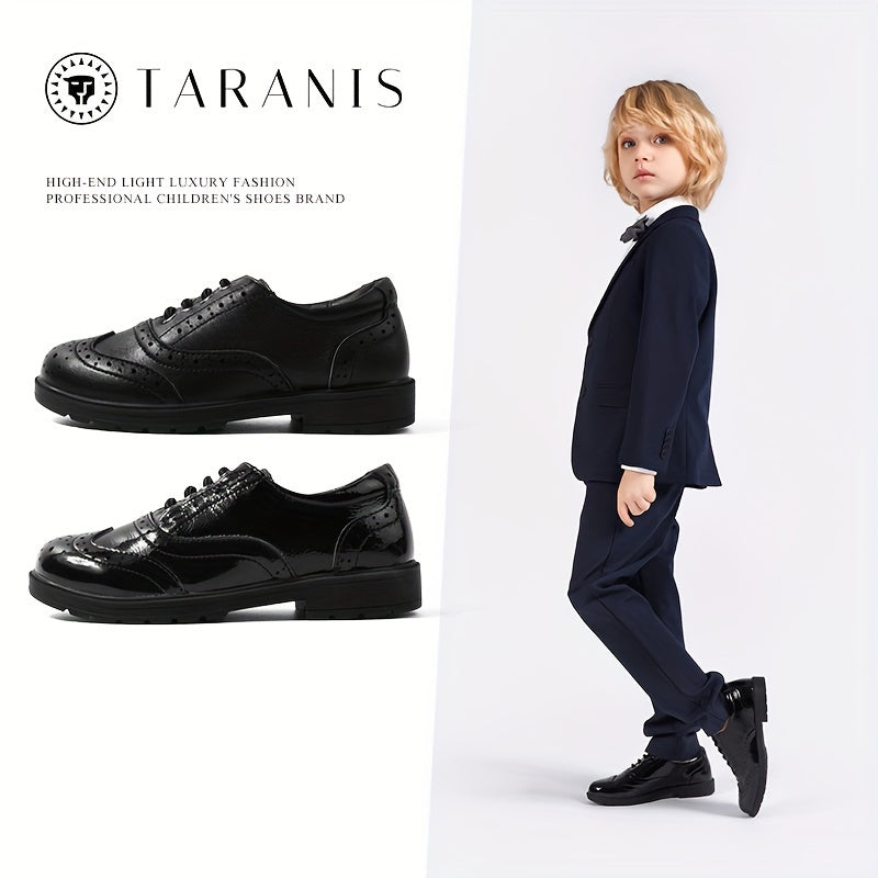TARANIS Classic Solid Low Top Loafer Shoes For Boys