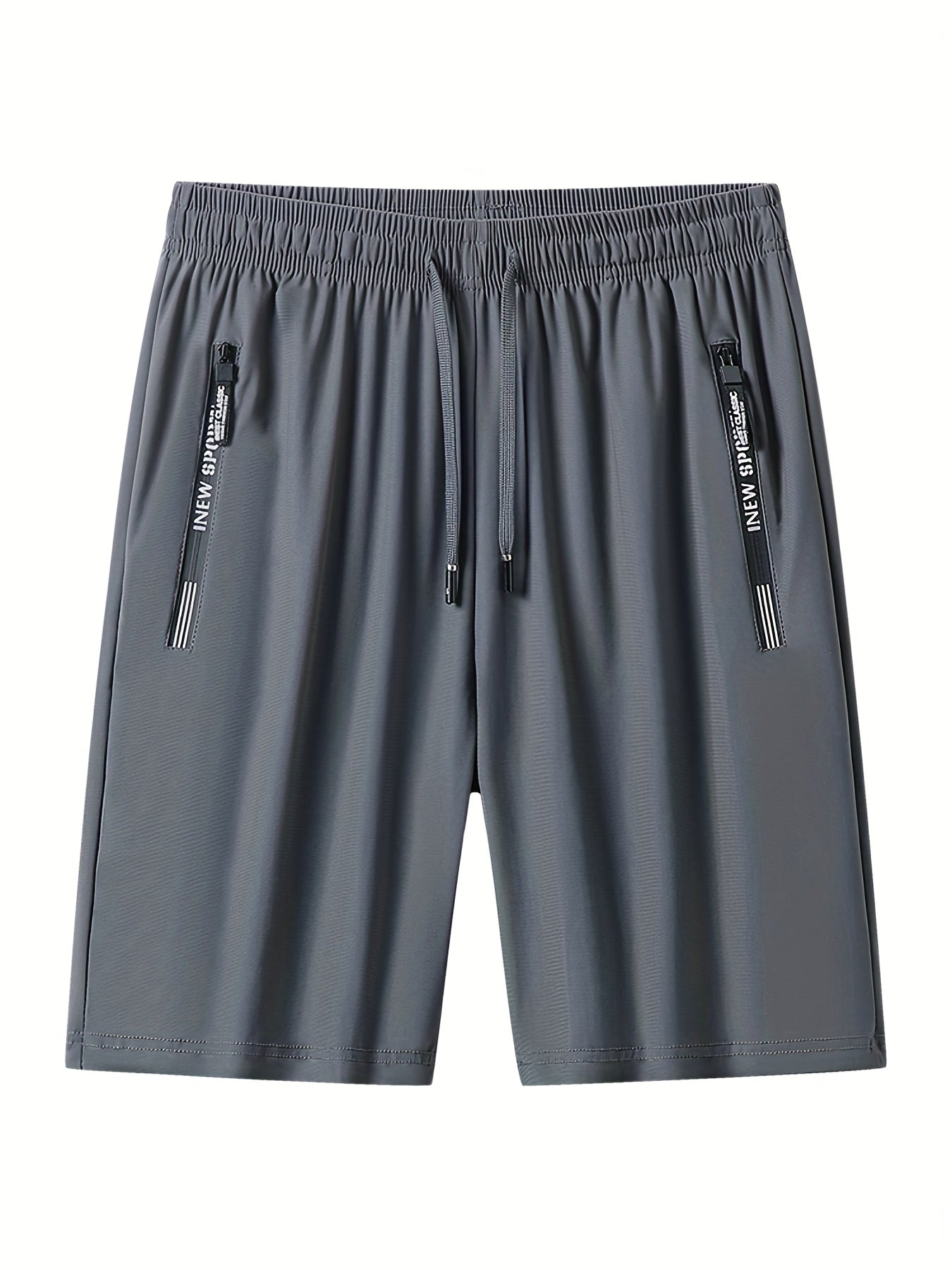 Men's Active High Stretch Breathable Shorts With Zipper Pockets