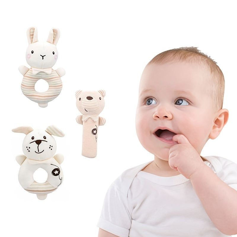Soft & Cuddly Baby Hand Rattle for Early Education