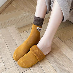 5 Pairs Colorblock Socks Women's Stockings