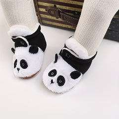 Cartoon Soft Warm Plus Fleece Boots for Baby Boys