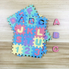 36 Pieces Alphabet & Number Puzzle Set for Kids