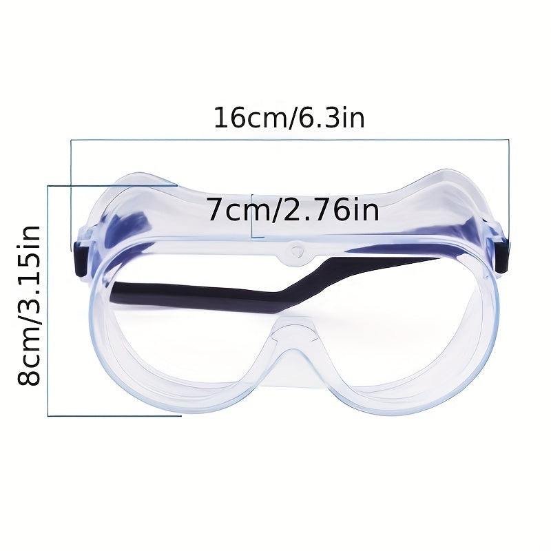 Anti Fog Safety Goggles Wide View Adjustable Chemical Splash Eyewear