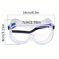 Anti Fog Safety Goggles Wide View Adjustable Chemical Splash Eyewear
