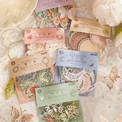 30 Retro Hollow out Magazine Sheets DIY Decorations
