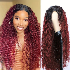 Small Curly Wavy Synthetic Wigs 130 Density Wigs For Women