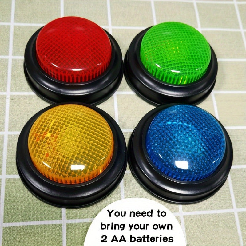 Assorted Colors Game Buzzers 4 Pack Family Fun Interactive