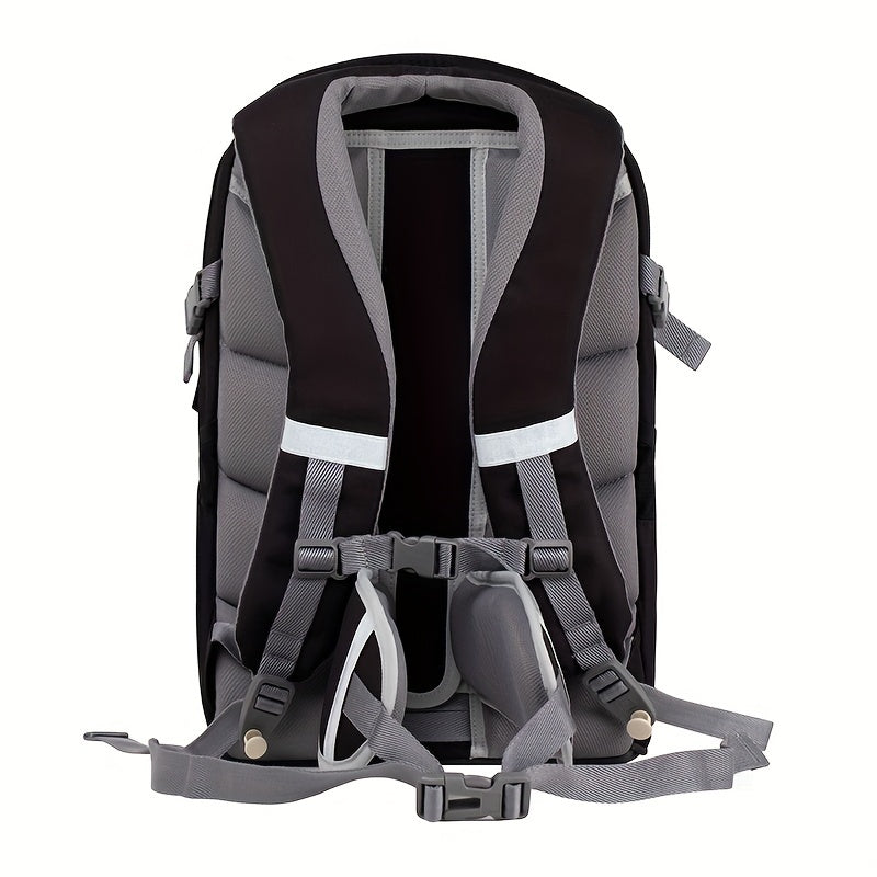 Materns Middle School Schoolbag Large Capacity Lightweight Backpack